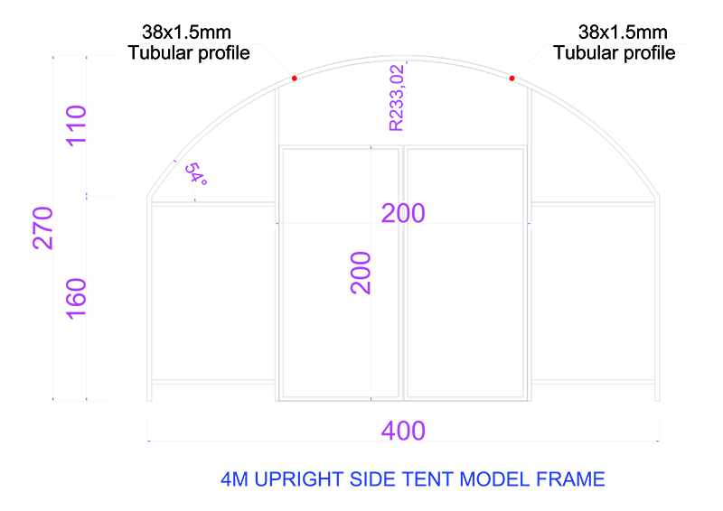 Gulecyuz Tent Side Up Model 4M